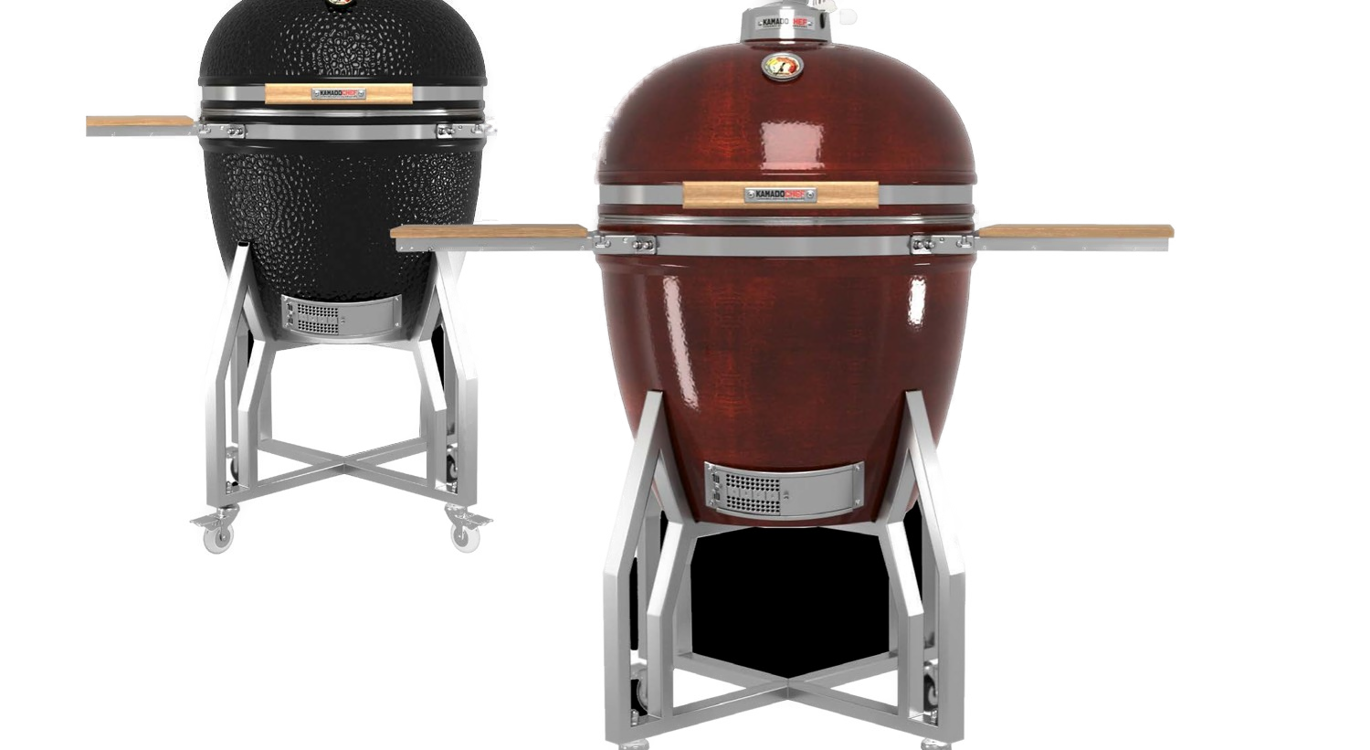 Kamado Chef 22 Classic black and red